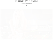 Tablet Screenshot of insidebydesign.com